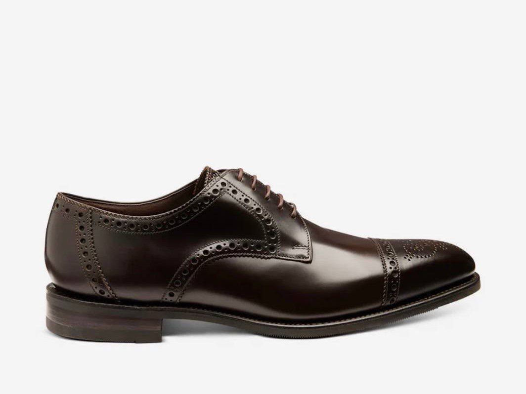 Loake Eldon Dark Brown Polished Leather — мъжки обувки с лична проба във Варна