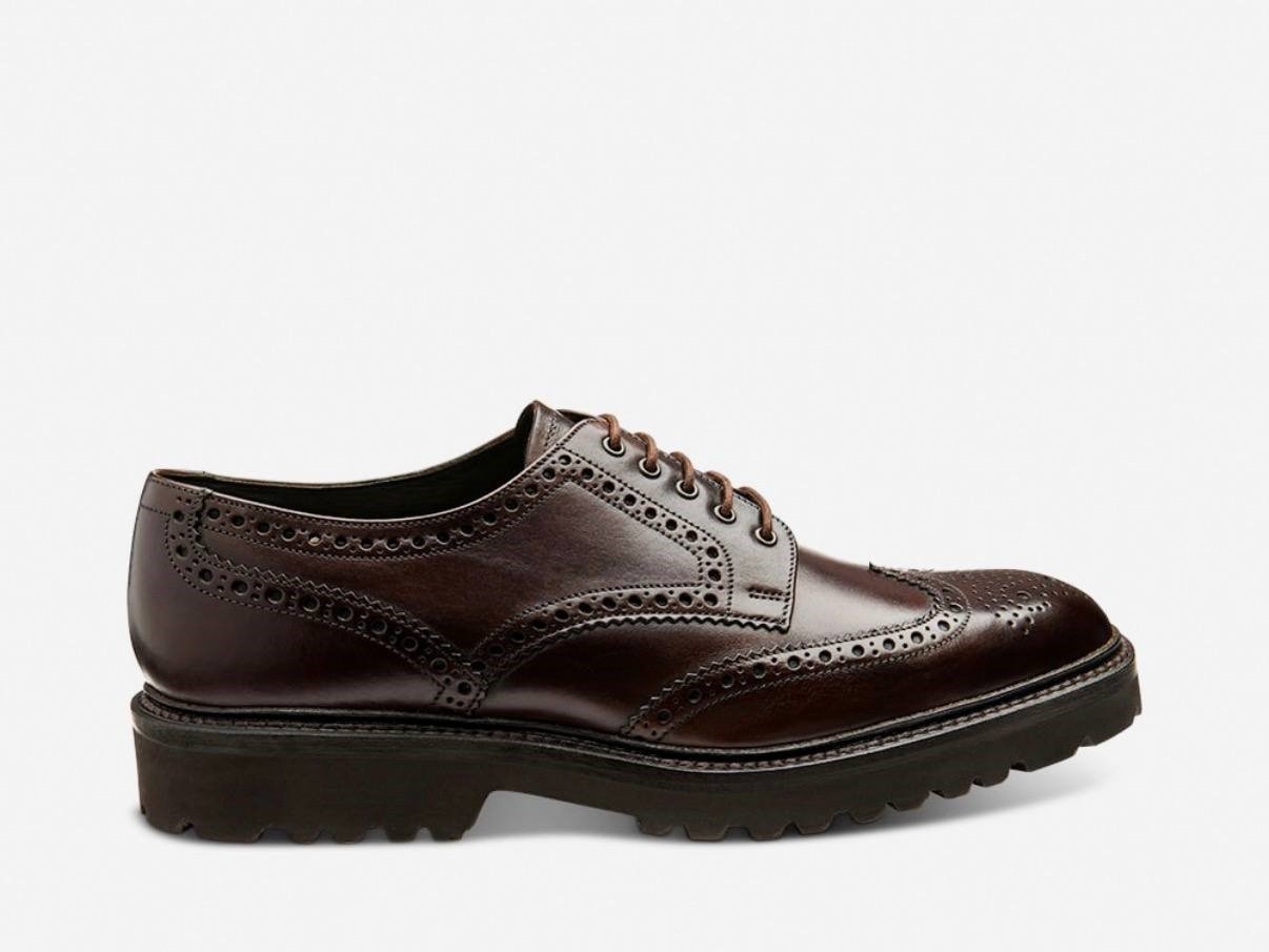 Loake Perseus Dark Brown Calf Hand-painted Leather — мъжки обувки с лична проба във Варна