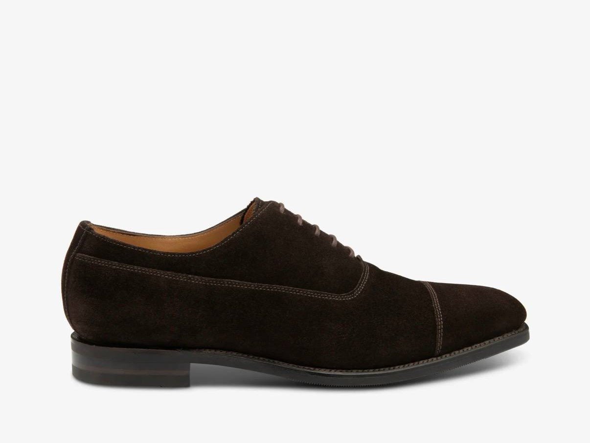 Loake Truman Dark Brown Suede — мъжки обувки с лична проба във Варна